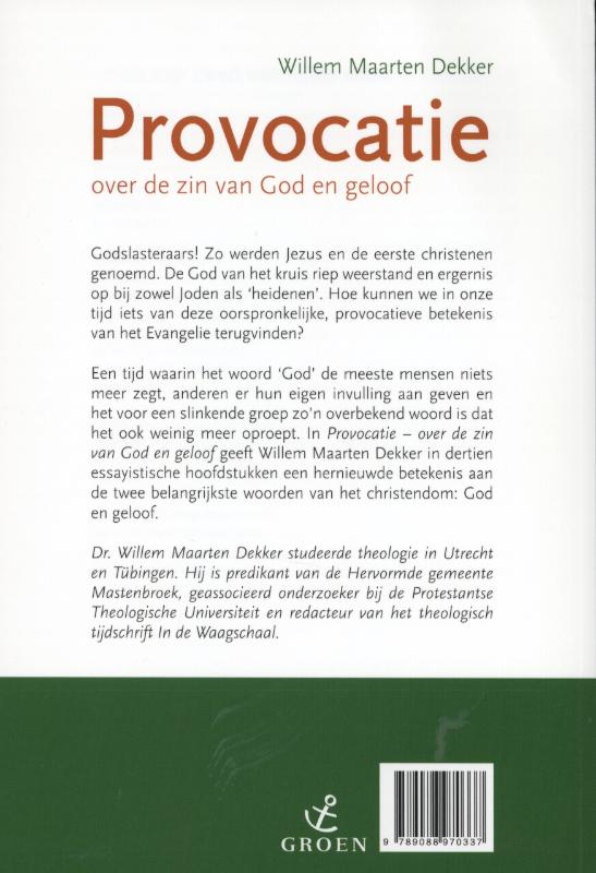Productafbeelding: achterkant van Provocatie