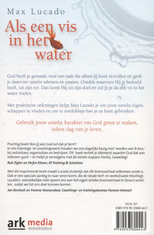 Productafbeelding: achterkant van Als een vis in het water