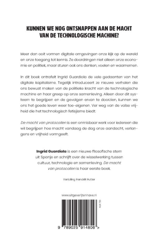 Productafbeelding: achterkant van De macht van protocollen