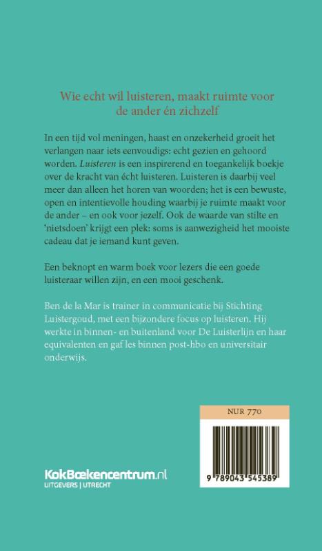 Productafbeelding: achterkant van Luisteren