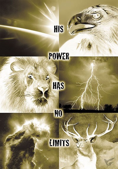 Productafbeelding: voorkant van Poster a2 His power has no limits