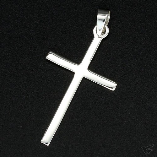 Productafbeelding: voorkant van 925 Silver Pendant Cross 24x12x1mm