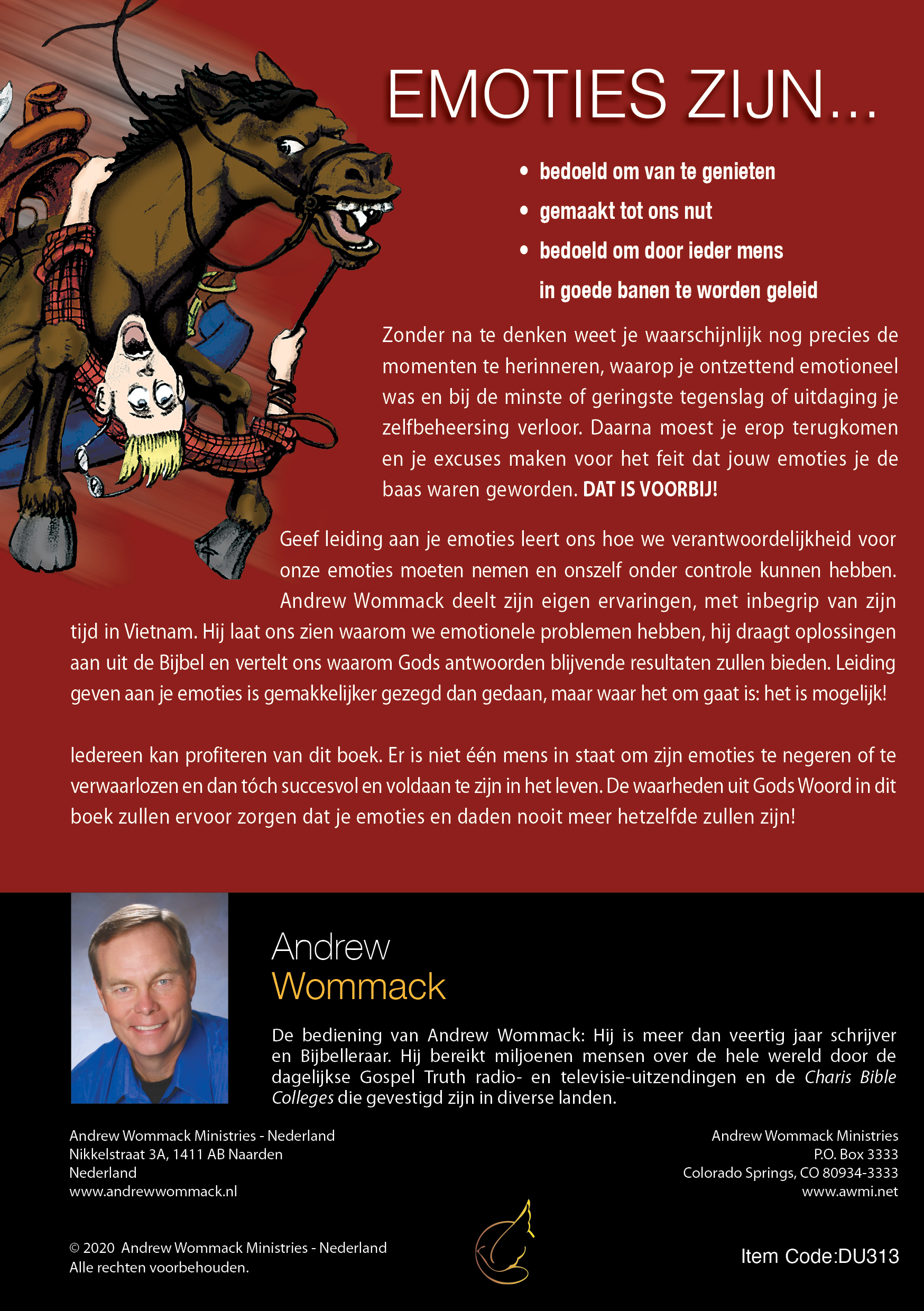 Productafbeelding: achterkant van Geef leiding aan je emoties