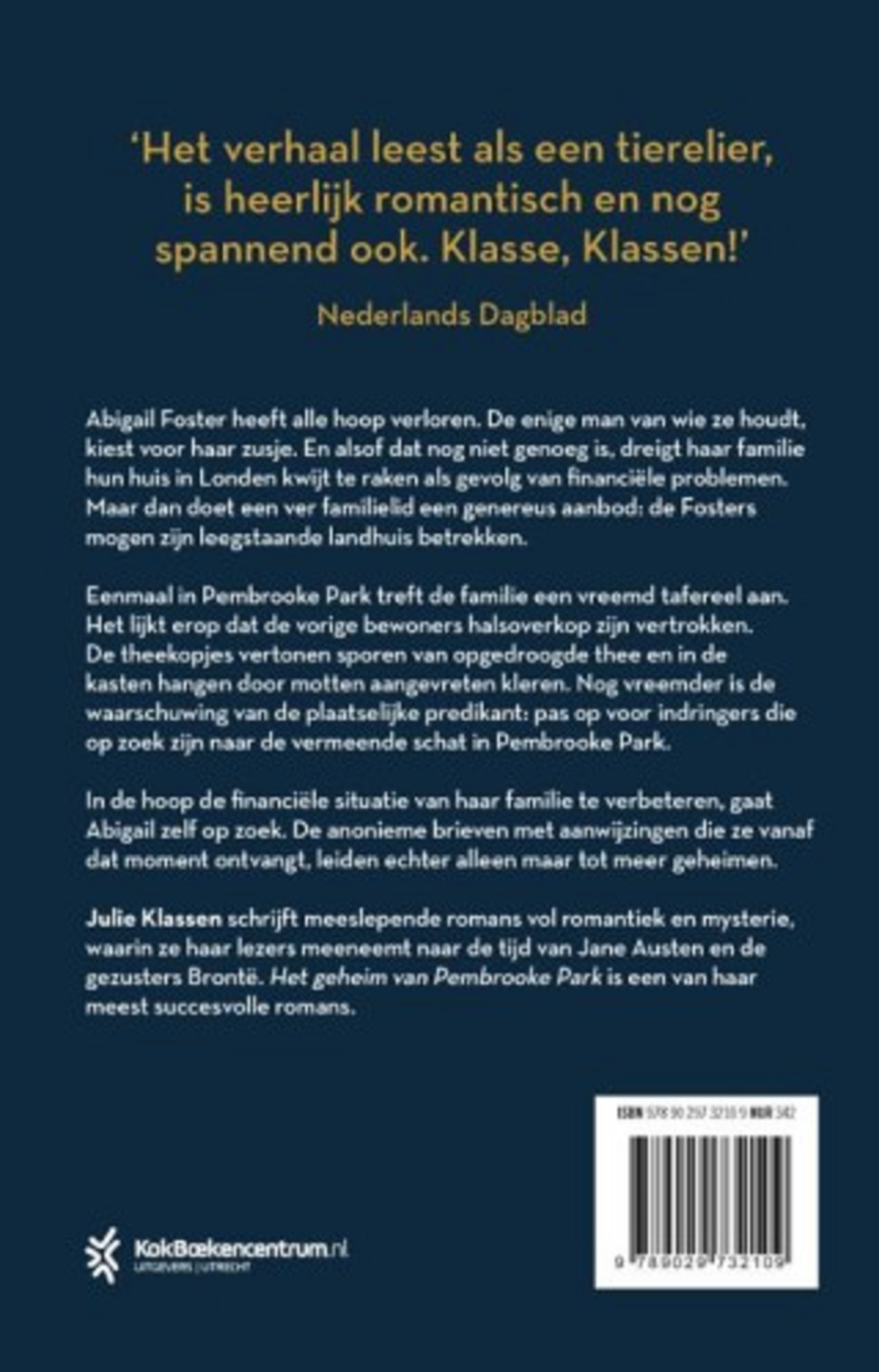 Productafbeelding: achterkant van Het geheim van Pembrooke Park