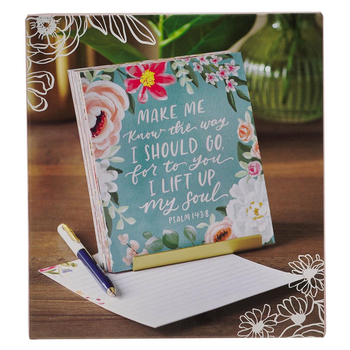 Productafbeelding: voorkant van Scripture Cards w/Stand Floral