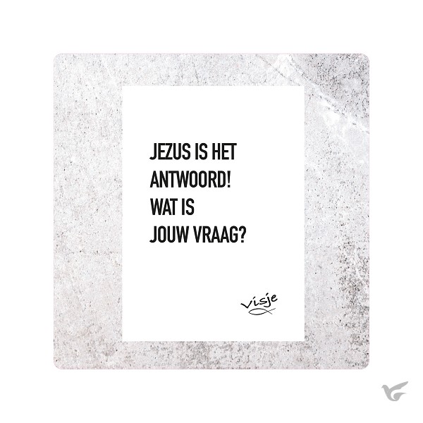 Productafbeelding: voorkant van Visje bordje Het antwoord