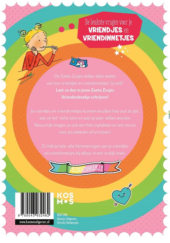 De Zoete Zusjes vriendenboek 