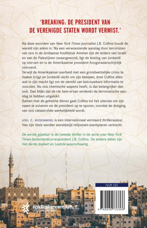 Productafbeelding: achterkant van De eerste gijzelaar