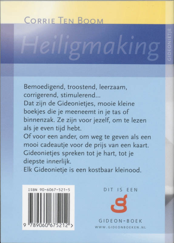 Productafbeelding: achterkant van Heiligmaking