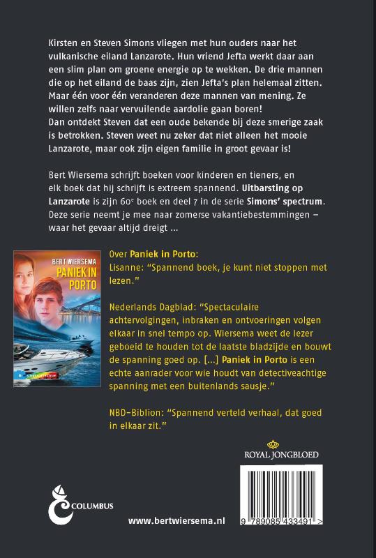 Productafbeelding: achterkant van Uitbarsting op Lanzarote