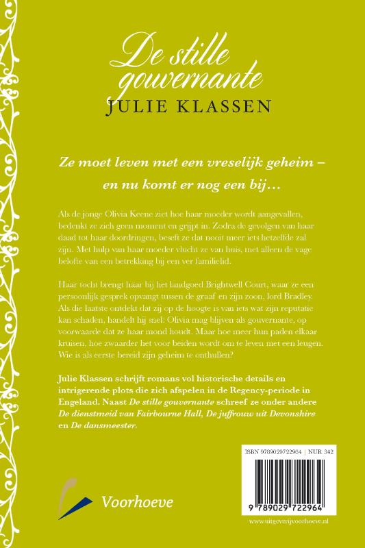 Productafbeelding: achterkant van De stille gouvernante