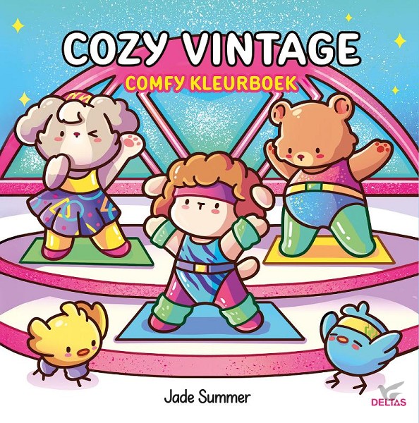 Productafbeelding: voorkant van Cozy Vintage - Comfy kleurboek Jade Summ