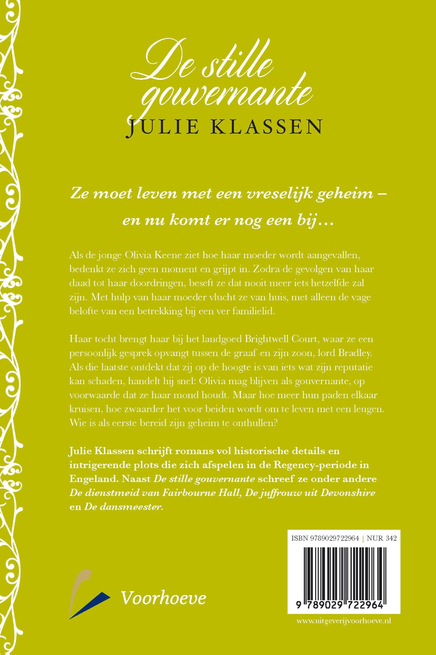 Productafbeelding: achterkant van De stille gouvernante