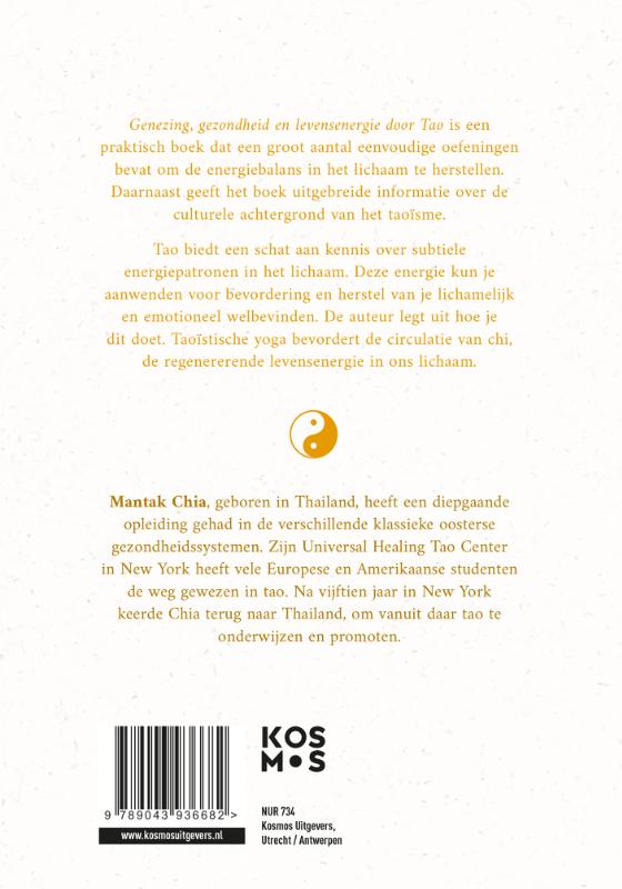 Productafbeelding: achterkant van Genezing, gezondheid en levensenergie door Tao