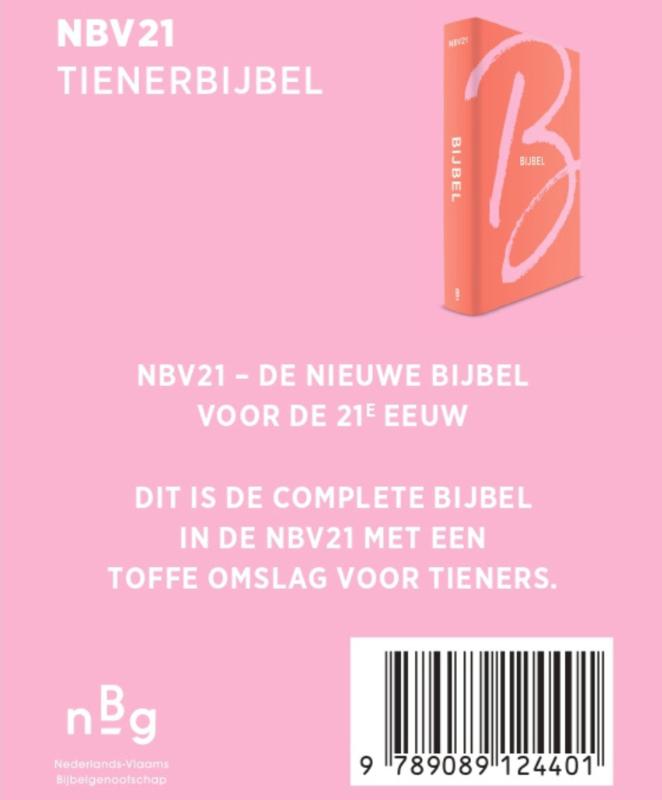 Productafbeelding: achterkant van NBV21 Tienerbijbel