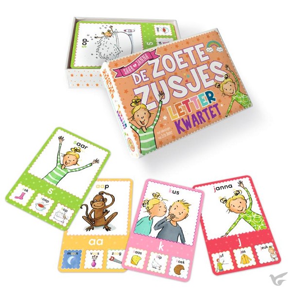 Productafbeelding: voorkant van Zoete zusjes letterkwartet