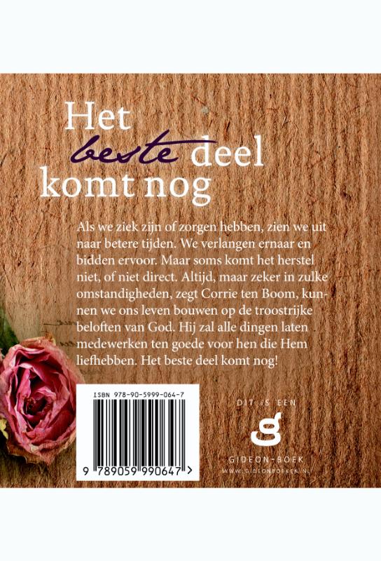 Productafbeelding: achterkant van Het beste deel komt nog