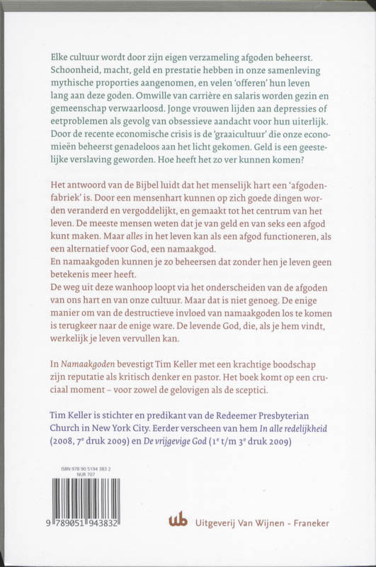 Productafbeelding: achterkant van Namaakgoden