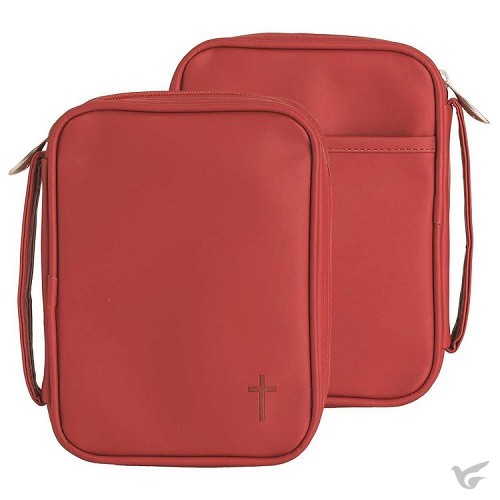 Productafbeelding: voorkant van Matte vinyl biblecover Compact Red