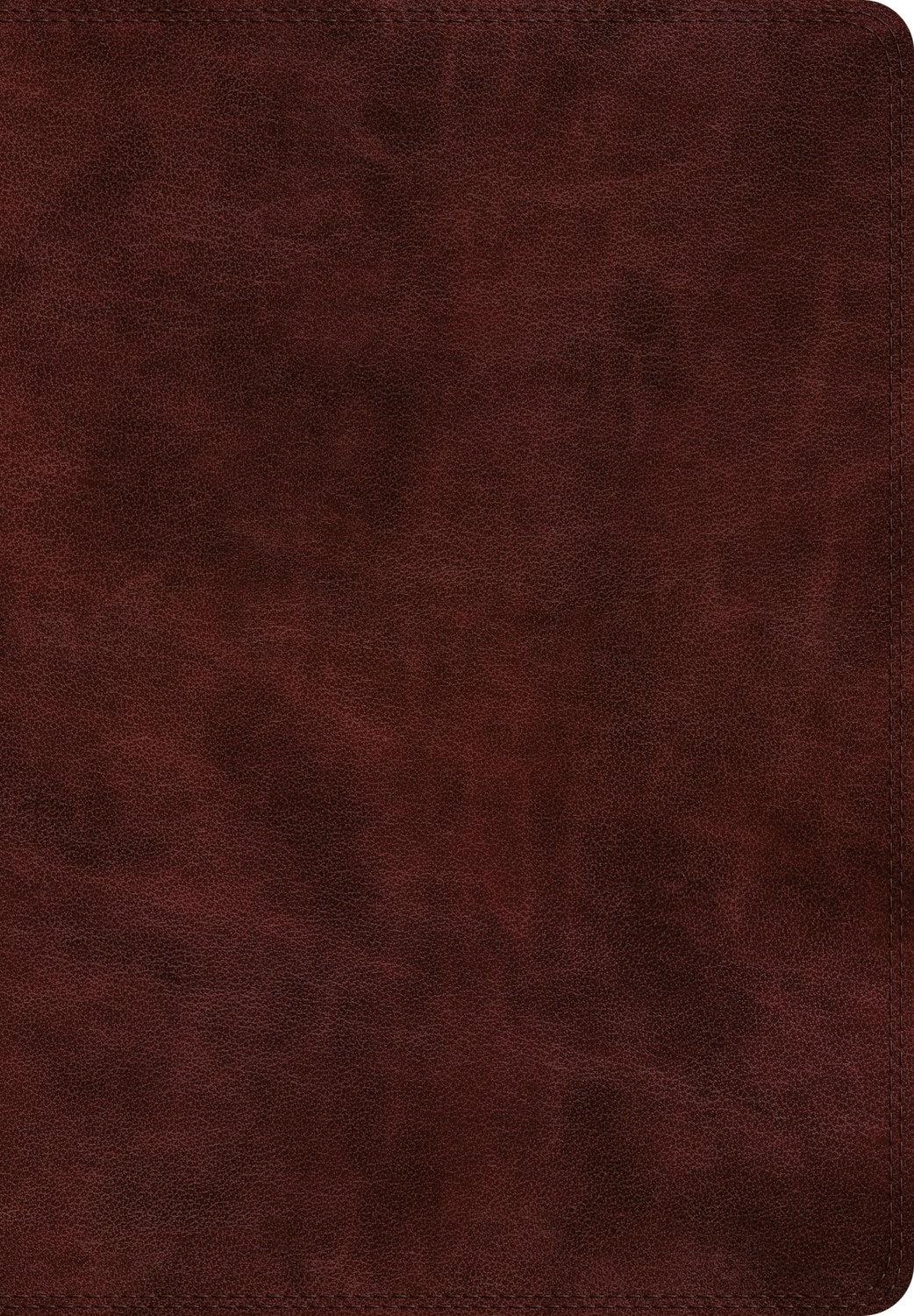 Productafbeelding: voorkant van ESV Super Giant Print Bible-Burgundy TruTone